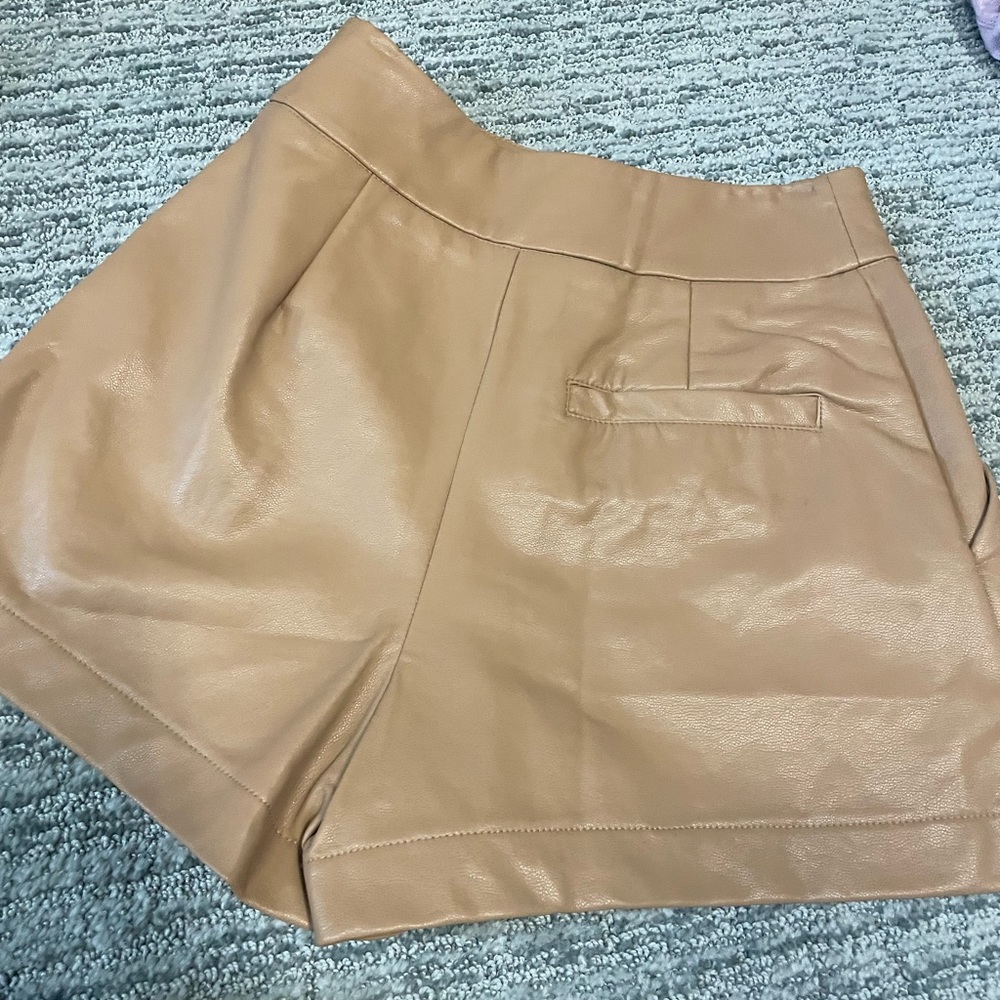 Leather shorts never worn